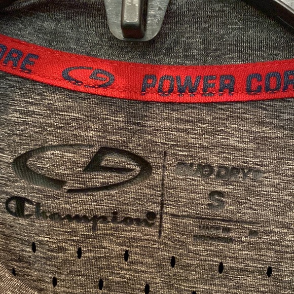 Champion EUC DuoDry Gray USA Active Patriotic Workout Shirt - Picture 2 of 4